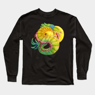 Feathered Serpent Dragon Long Sleeve T-Shirt